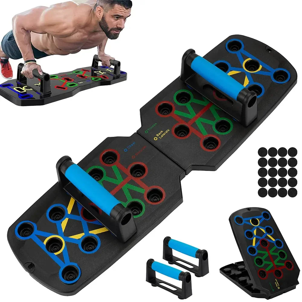Push-Up Rack Board – 28-in-1 Home Gym Workout System